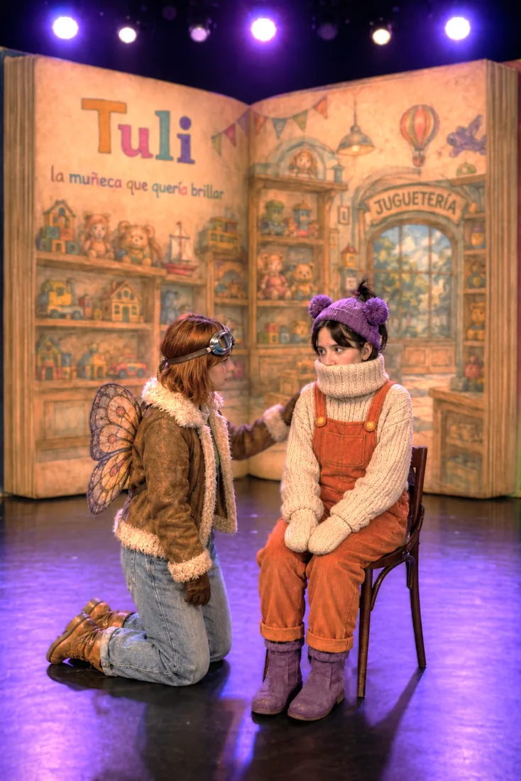 Tuli y Mus en la juguetería, escena de Tuli de Escena Zero